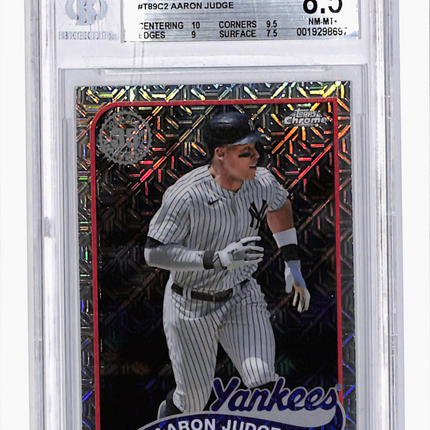 2024 Topps '89 Topps Silver Pack Chrome Aaron Judge Mojo Refractor BGS 8.5