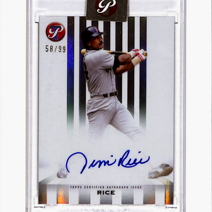 2026 Topps Pristine Baseball Jim Rice #SS-JRI 58/99 Auto