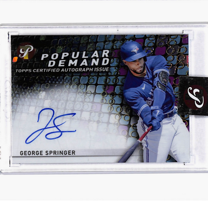 2022 Topps Pristine George Springer #PDA-GS Auto