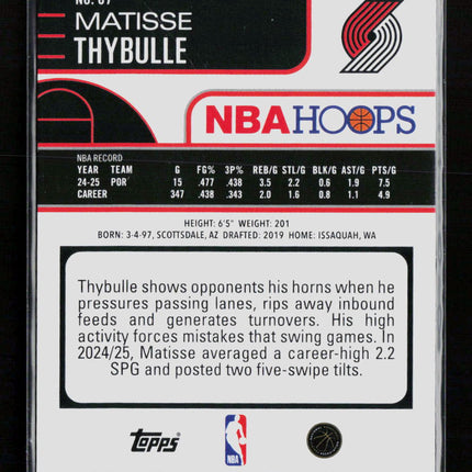 2026 Topps NBA Hoops Matisse Thybulle #87 /199