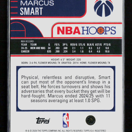 2026 Topps NBA Hoops Marcus Smart #22 /249