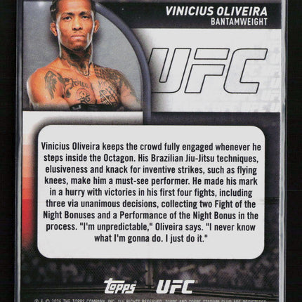 2026 Topps Stadium Club UFC Vinicius Oliveira #100 /99