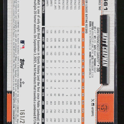 2026 Topps Series Two Matt Chapman #561 Purple /250