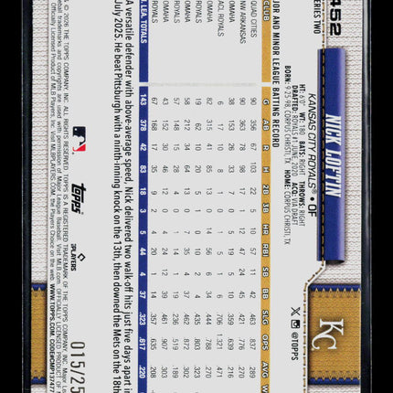 2026 Topps Nick Loftin #452 Purple /250