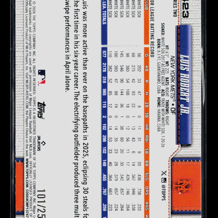 2026 Topps Series Two Luis Robert Jr. #423 Purple /250