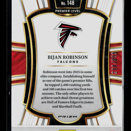 2025 Panini Select Bijan Robinson #148 200/899
