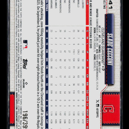 2026 Topps Series Two Slade Cecconi #641 Yellow /399