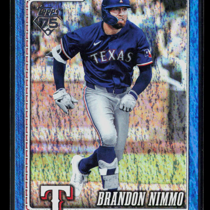 2026 Topps Series Two Brandon Nimmo #470 Blue Foilboard /150