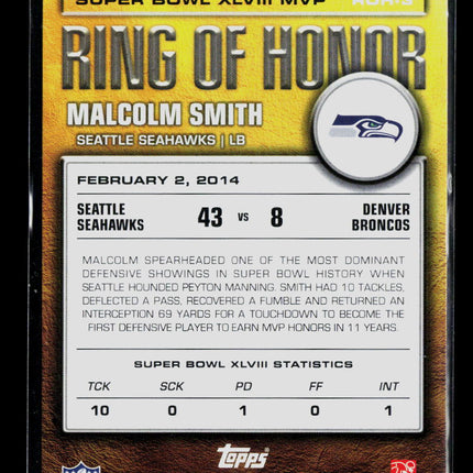 2026 Topps Malcolm Smith #ROH-3