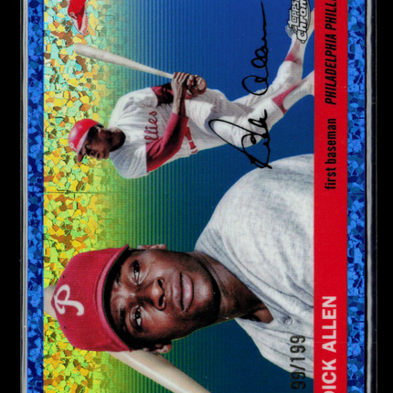 2025 Topps Chrome Anniversary Dick Allen #263 Blue 199/199