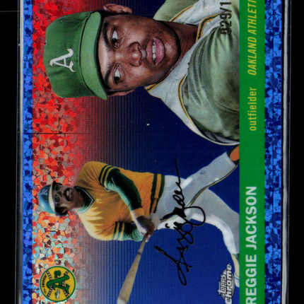 2023 Topps Chrome Platinum Anniversary Reggie Jackson #337 Blue 029/199