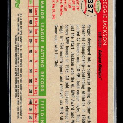 2023 Topps Chrome Platinum Anniversary Reggie Jackson #337 Blue 029/199