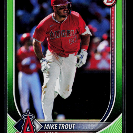 2025 Bowman Mike Trout #1 Green Border 008/399