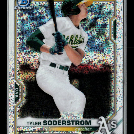 2021 Bowman Chrome Tyler Soderstrom #BCP-51 Speckle Refractor /299