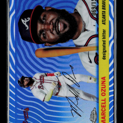 2025 Topps Chrome Platinum Marcell Ozuna #97 Blue 069/150