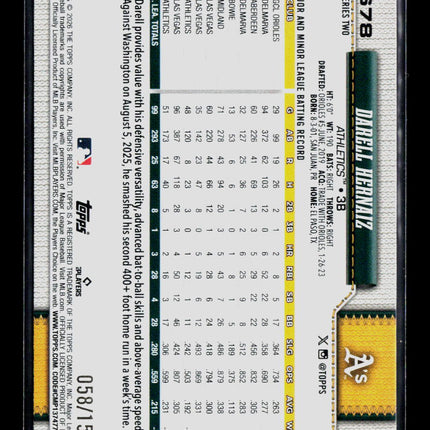 2026 Topps Series Two Darell Hernaiz #678 Blue /150