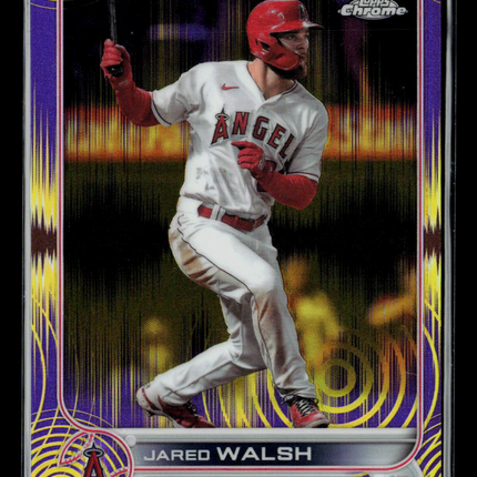 2022 Topps Chrome Jared Walsh #24 Purple RayWave /299