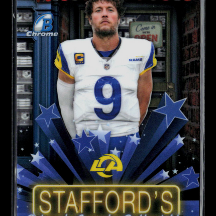 2026 Bowman Chrome Hobby Stars Matthew Stafford #HS-10