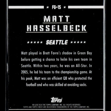2024 Topps Finest Matt Hasselbeck #FG-15 090/125
