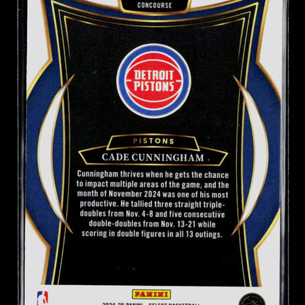 2025 Panini Select Cade Cunningham #65 Silver Prizm