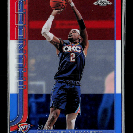 2026 Topps Chrome Shai Gilgeous-Alexander #10 Red White Blue