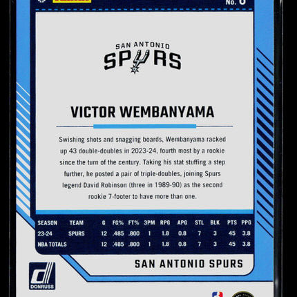 2024 Panini Donruss Victor Wembanyama #6