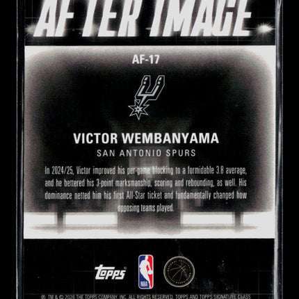 2025 Topps Signature Class Victor Wembanyama #AF-17