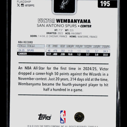 2025 Topps Victor Wembanyama #195