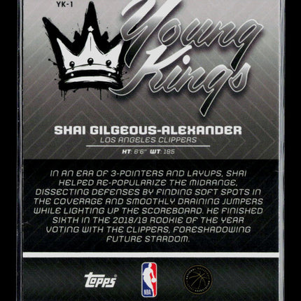 2025 Bowman Chrome Shai Gilgeous-Alexander #YK-1