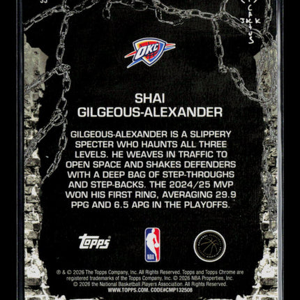 2026 Topps Chrome Cactus Jack Shai Gilgeous-Alexander #35