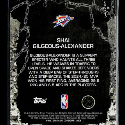 2026 Topps Chrome Cactus Jack Shai Gilgeous-Alexander #35