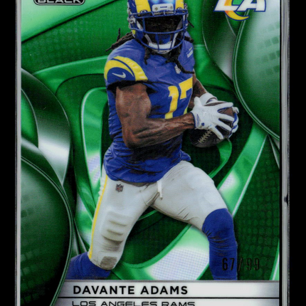 2025 Topps Chrome Black Davante Adams #59 Green 67/99