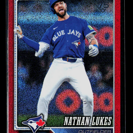 2024 Topps Series Two Nathan Lukes #681 Red Sandglitter /5