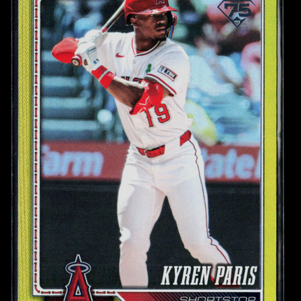 2026 Topps Kyren Paris #378 Yellow /399