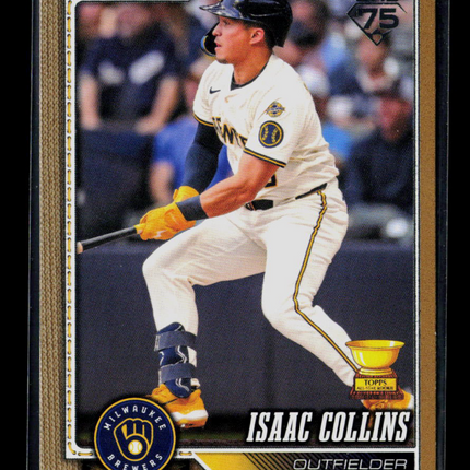 2026 Topps Series 1 Isaac Collins #202 Gold /2026