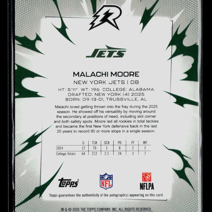 2026 Topps Resurgence Football Malachi Moore #171 RC Auto