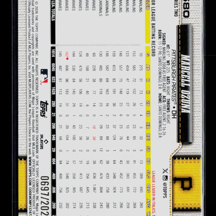 2026 Topps Series Two Marcell Ozuna #580 Gold /2026