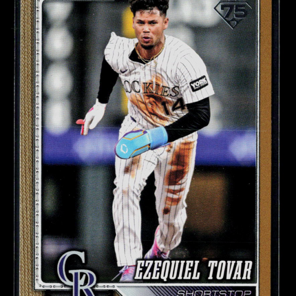 2026 Topps Series One Ezequiel Tovar #136 Gold /2026