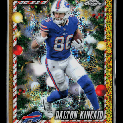 2026 Topps Chrome Holiday Dalton Kincaid #109 Gold Refractor /50