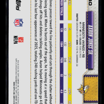 2026 Topps Aaron Jones Sr. #240