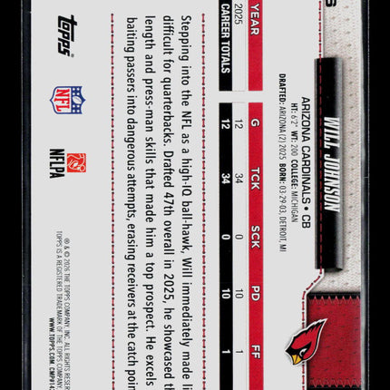 2026 Topps Will Johnson #6