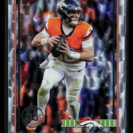 2026 Topps 1991 Topps Football Bo Nix #91TF-31 Silver Fractal