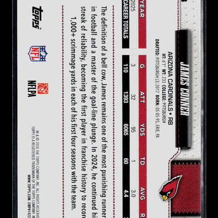 2026 Topps James Conner #3 Pink Foilboard
