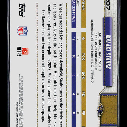 2026 Topps Malaki Starks #207