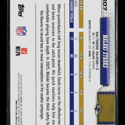 2026 Topps Malaki Starks #207