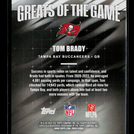 2026 Topps Tom Brady #GOTG-1