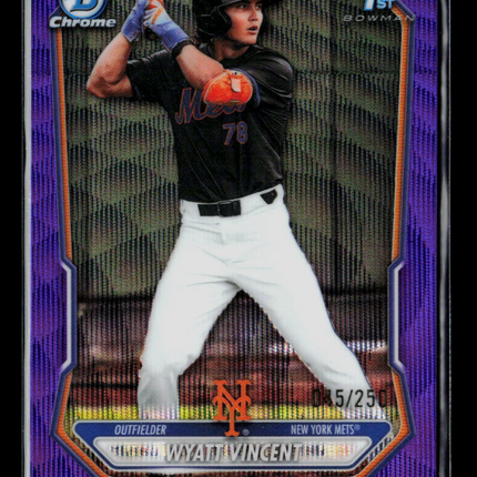 2026 Bowman Chrome Draft Wyatt Vincent #BCP-187 Purple /250