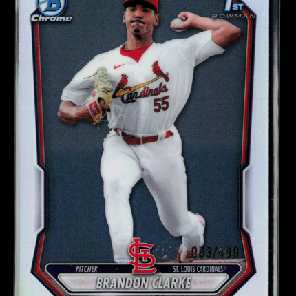 2026 Topps Bowman Chrome Brandon Clarke #BCP-171 Refractor 053/499