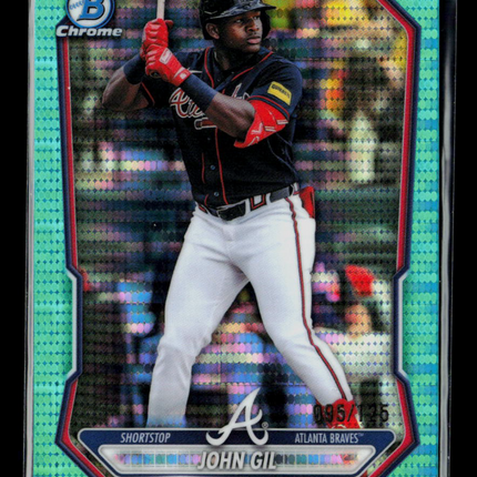 2026 Bowman Chrome John Gil #BCP-155 Green Mini-Diamond Refractor 095/125