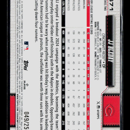 2026 Topps Series Two JJ Bleday #671 Purple /250